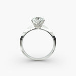 Load image into Gallery viewer, Round Lab Grown Diamond Six-Prong Knife Edge Solitaire Ring | 1.00–5.00 Carat | IGI Certified | 10K/14K/18K Yellow, White, Rose Gold