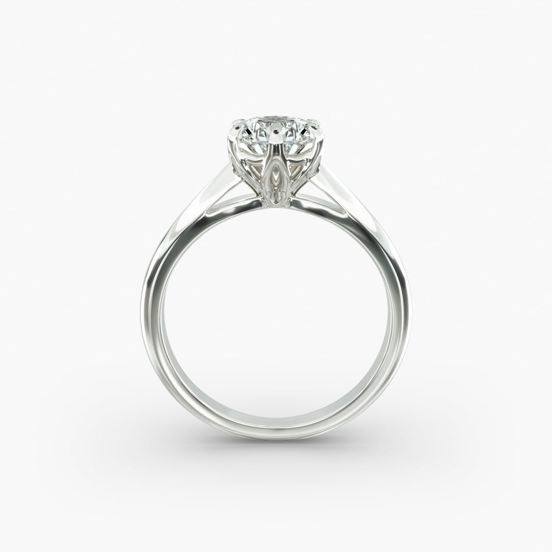 Round Lab-Grown Diamond Six-Prong Engagement Ring | Classic Solitaire | IGI Certified | 10K/14K/18K Gold