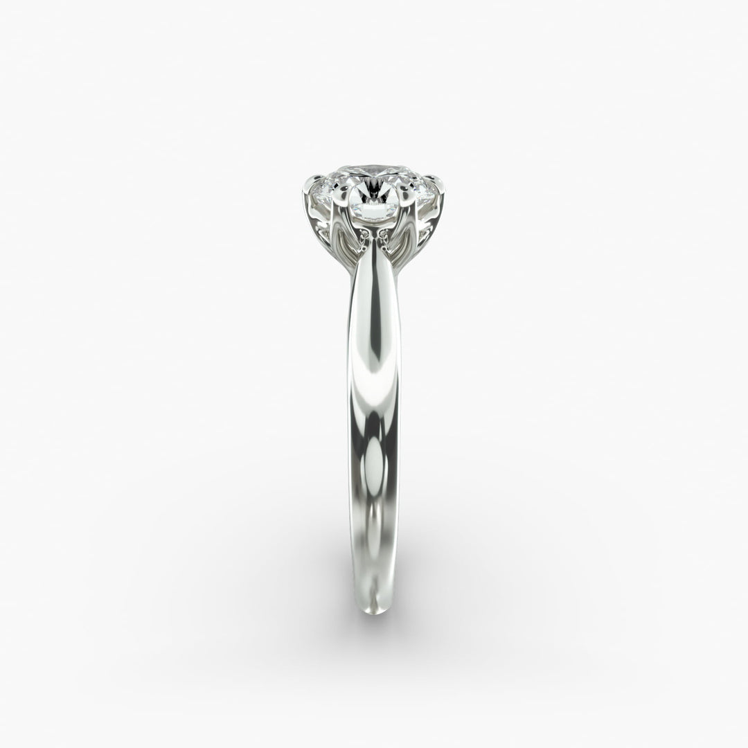 Round Lab-Grown Diamond Six-Prong Engagement Ring | Classic Solitaire | IGI Certified | 10K/14K/18K Gold