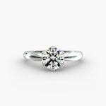 Load image into Gallery viewer, Round Lab-Grown Diamond Six-Prong Engagement Ring | Classic Solitaire | IGI Certified | 10K/14K/18K Gold