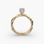Load image into Gallery viewer, Marquise Lab-Grown Diamond Ring – Twisted Rope Band | IGI Certified | 10K/14K/18K Gold