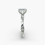 Load image into Gallery viewer, Oval Lab-Grown Diamond Ring – Double Twisted Band | IGI Certified | 10K/14K/18K Gold