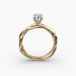 Load image into Gallery viewer, Pear Shape Lab-Grown Diamond Twisted Band Ring | IGI Certified