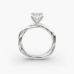 Load image into Gallery viewer, Princess Cut Rope Style Lab-Grown Diamond Ring | 0.50–5.00 Carat | IGI Certified | Yellow, White, Rose Gold