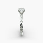 Load image into Gallery viewer, Round Brilliant Lab-Grown Diamond 4-Prong Extra-Twisted Band Ring | IGI Certified | 10K/14K/18K Gold