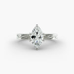 Load image into Gallery viewer, Marquise Lab-Grown Diamond Ring – Milgrain Band Design | IGI Certified | 10K/14K/18K Gold