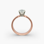 Load image into Gallery viewer, Pear Lab-Grown Diamond Ring – Milgrain Band Design | IGI Certified | 10K/14K/18K Gold