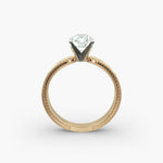 Load image into Gallery viewer, Radiant Lab-Grown Diamond Ring – Milgrain Band Design | IGI Certified | 10K/14K/18K Gold