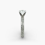 Load image into Gallery viewer, Round Brilliant Lab-Grown Diamond Ring – Milgrain Band Design | IGI Certified | 10K/14K/18K Gold