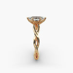Load image into Gallery viewer, Marquise Lab-Grown Diamond Ring – Twisted Band Design | IGI Certified | 10K/14K/18K Gold