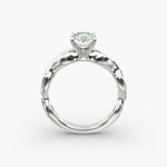 Load image into Gallery viewer, Oval Lab-Grown Diamond Ring – Twisted Band Design | IGI Certified | 10K/14K/18K Gold