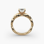 Load image into Gallery viewer, Princess Cut Twisted Lab-Grown Diamond Ring | 0.50–5.00 Carat | IGI Certified | Yellow, White, Rose Gold