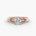 Load image into Gallery viewer, Radiant Cut Lab-Grown Diamond Twisted Engagement Ring | IGI Certified | 10K/14K/18K Gold