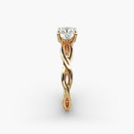 Load image into Gallery viewer, Radiant Cut Lab-Grown Diamond Twisted Engagement Ring | IGI Certified | 10K/14K/18K Gold