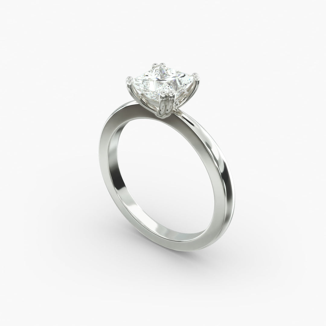 Princess Cut Lab-Grown Diamond Ring — 8-Prong Secure Setting | IGI Certified | 10K/14K/18K Gold