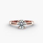 Load image into Gallery viewer, Round Cut Lab-Grown Diamond Solitaire Ring — 8 Prong | IGI Certified | 10K/14K/18K Gold