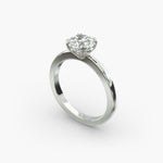 Load image into Gallery viewer, Round Cut Lab-Grown Diamond Solitaire Ring — 8 Prong | IGI Certified | 10K/14K/18K Gold