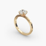 Load image into Gallery viewer, Round Cut Lab-Grown Diamond Solitaire Ring — 8 Prong | IGI Certified | 10K/14K/18K Gold