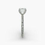 Load image into Gallery viewer, Round Brilliant Lab-Grown Diamond — Milgrain Rope/Cable Band | IGI Certified | 10K/14K/18K Gold