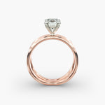 Load image into Gallery viewer, Cushion Lab-Grown Diamond Double Band Ring – Modern Designer Style | IGI Certified | 10K/14K/18K Gold