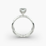 Load image into Gallery viewer, Cushion Lab-Grown Diamond Double Band Ring – Modern Designer Style | IGI Certified | 10K/14K/18K Gold