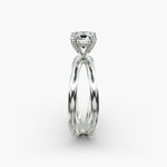 Load image into Gallery viewer, Cushion Lab-Grown Diamond Double Band Ring – Modern Designer Style | IGI Certified | 10K/14K/18K Gold