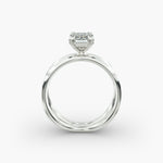 Load image into Gallery viewer, Emerald Lab-Grown Diamond Double Band Ring – Modern Designer Style | IGI Certified | 10K/14K/18K Gold