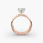 Load image into Gallery viewer, Heart Lab-Grown Diamond Double Band Ring – Modern Designer Style | IGI Certified | 10K/14K/18K Gold