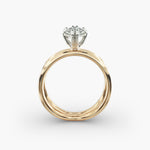 Load image into Gallery viewer, Marquise Lab-Grown Diamond Twisted Double Band Ring – Elegant Designer Style | IGI Certified | 10K/14K/18K Gold