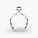 Load image into Gallery viewer, Princess Cut Solitaire Split Shank Lab-Grown Diamond Ring | 0.50–5.00 Carat | IGI Certified | Yellow, White, Rose Gold