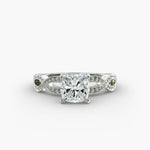 Load image into Gallery viewer, Cushion Lab-Grown Diamond — Milgrain Infinity Band | IGI Certified | 10K/14K/18K Gold