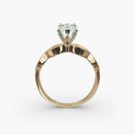 Load image into Gallery viewer, Marquise Lab-Grown Diamond Ring – Twisted Milgrain Band | IGI Certified | 10K/14K/18K Gold