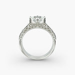 Load image into Gallery viewer, Princess Cut Milgrain Design Lab-Grown Diamond Ring | 0.50–5.00 Carat | IGI Certified | Yellow, White, Rose Gold