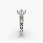 Load image into Gallery viewer, Princess Cut Milgrain Design Lab-Grown Diamond Ring | 0.50–5.00 Carat | IGI Certified | Yellow, White, Rose Gold