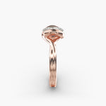 Load image into Gallery viewer, Oval Lab-Grown Diamond Double Band Ring – Modern Designer Style | IGI Certified | 10K/14K/18K Gold
