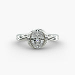 Load image into Gallery viewer, Oval Lab-Grown Diamond Double Band Ring – Modern Designer Style | IGI Certified | 10K/14K/18K Gold