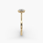 Load image into Gallery viewer, Cushion Lab-Grown Diamond Bezel-Set Engagement Ring | Sleek Low-Profile | IGI Certified | 10K/14K/18K Gold