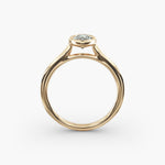 Load image into Gallery viewer, Marquise Lab-Grown Diamond Bezel Engagement Ring | IGI Certified | 10K/14K/18K Gold