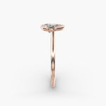 Load image into Gallery viewer, Pear Lab-Grown Diamond Bezel-Set Engagement Ring | Modern Teardrop Solitaire | IGI Certified | 10K/14K/18K Gold