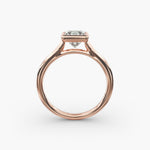 Load image into Gallery viewer, Princess Cut Bezel Set Lab-Grown Diamond Ring | 0.50–5.00 Carat | IGI Certified | Yellow, White, Rose Gold