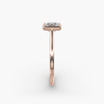 Load image into Gallery viewer, Princess Cut Bezel Set Lab-Grown Diamond Ring | 0.50–5.00 Carat | IGI Certified | Yellow, White, Rose Gold