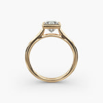 Load image into Gallery viewer, Princess Cut Bezel Set Lab-Grown Diamond Ring | 0.50–5.00 Carat | IGI Certified | Yellow, White, Rose Gold
