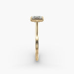 Load image into Gallery viewer, Princess Cut Bezel Set Lab-Grown Diamond Ring | 0.50–5.00 Carat | IGI Certified | Yellow, White, Rose Gold