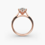 Load image into Gallery viewer, Round Cut Ten Prong Classic Lab-Grown Diamond Ring | 0.50–5.00 Carat | IGI Certified | Yellow, White, Rose Gold