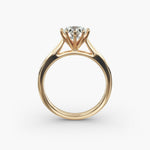 Load image into Gallery viewer, Round Cut Ten Prong Classic Lab-Grown Diamond Ring | 0.50–5.00 Carat | IGI Certified | Yellow, White, Rose Gold