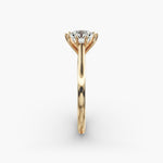 Load image into Gallery viewer, Round Cut Ten Prong Classic Lab-Grown Diamond Ring | 0.50–5.00 Carat | IGI Certified | Yellow, White, Rose Gold