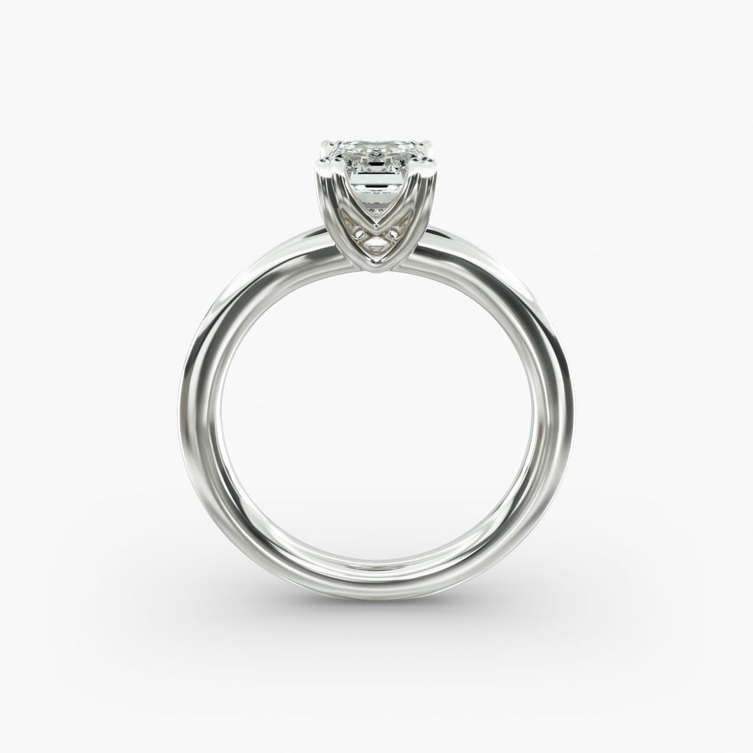 Emerald Lab-Grown Diamond Double Band Ring – Designer Style | IGI Certified | 10K/14K/18K Gold