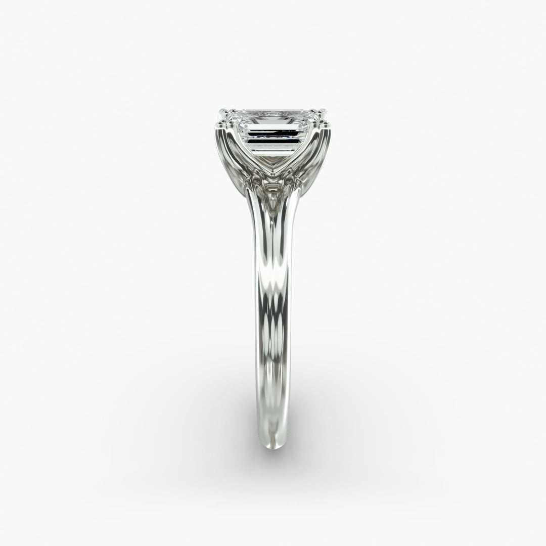 Emerald Lab-Grown Diamond Double Band Ring – Designer Style | IGI Certified | 10K/14K/18K Gold