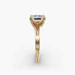 Load image into Gallery viewer, Emerald Lab-Grown Diamond Double Band Ring – Designer Style | IGI Certified | 10K/14K/18K Gold