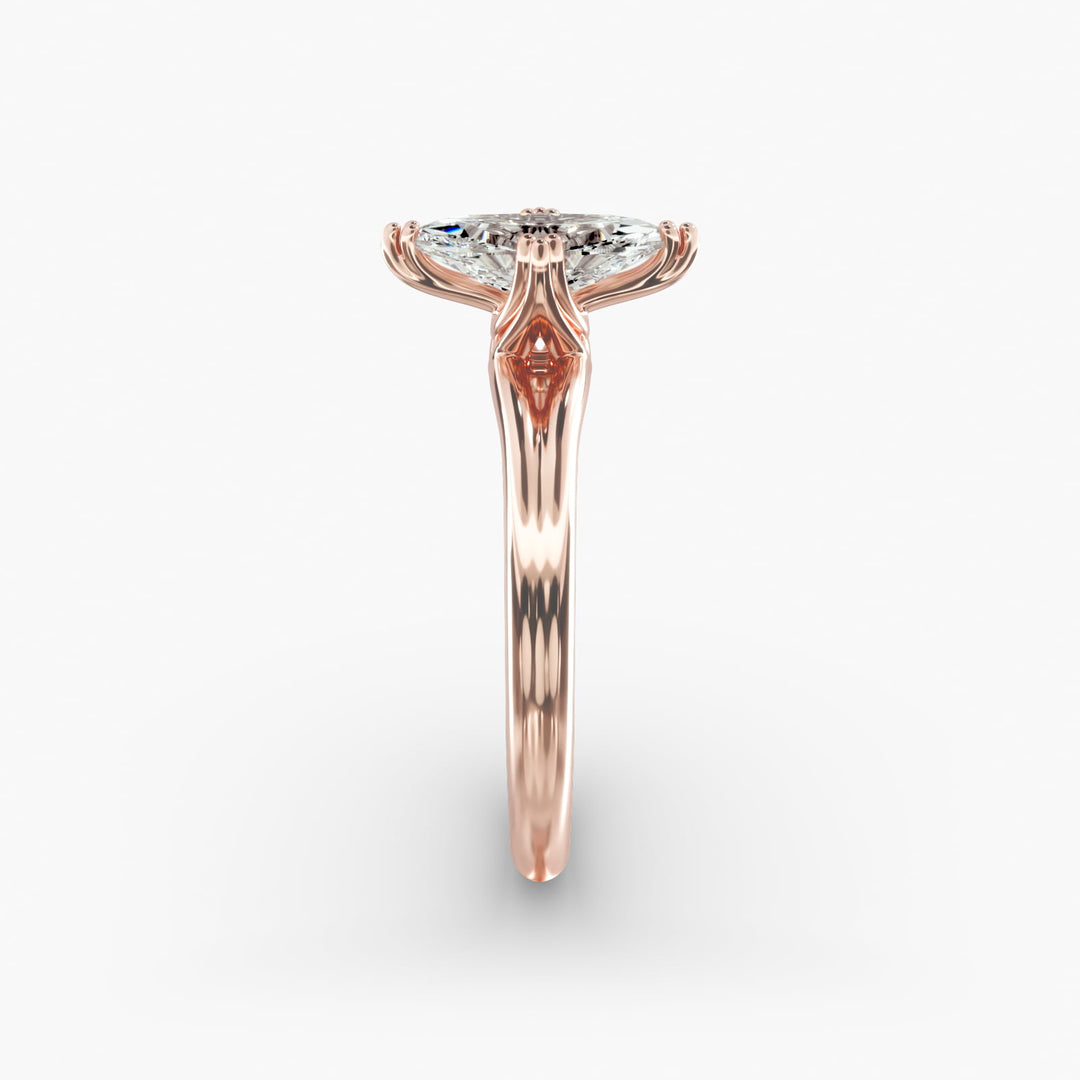 Marquise Lab-Grown Diamond Double Band Ring – Designer Style | IGI Certified | 10K/14K/18K Gold